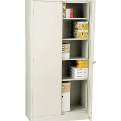 Hot ® Standard Steel Storage Cabinet, Non-Assembled, 72Hx36Wx18D", Light Gray Storage Cabinets