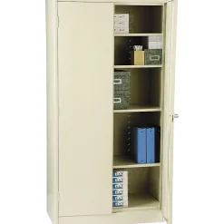 Discount ® Standard Steel Storage Cabinet, Non-Assembled, 72Hx36Wx18D", Putty Storage Cabinets