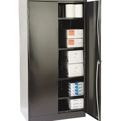 ® Standard Steel Storage Cabinet, Non-Assembled, 72Hx36Wx24D", Black Storage Cabinets