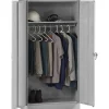 Standard Wardrobe Cabinet with Double Hinge Doors, 1-Shelf, 1 Closet, Light Grey, 72"H x 36"W x 18"D Storage Cabinets