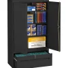 Sale Storage Cabinet with Lateral Drawer, 4-Shelf, 1-Drawer, Black, 66"H x 36"W x 18"D Storage Cabinets