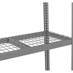 Clearance Wire Decking Shelving Unit, Medium Grey, 5/16"H x 48"W x 24"D Shelving