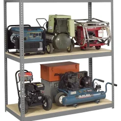 Clearance Z-Line Long Span Shelving Unit, Supports 6,000 lb., Medium Grey, 84"H x 60"W x 24"D (TNN-ZL7-6030-3D) Shelving