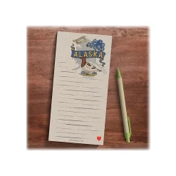 TF Publishing Alaska Memo Pad, 4" x 8", Multicolor, 26 Sheets/Pad, 1 Pad/Pack (99-ALASMP)