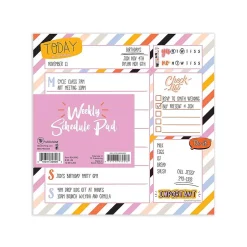 TF Publishing Super Stripe Memo Desk Pad, 7.75" x 7.75", Multicolor, 26 Sheets/Pad (99-5942) Outlet