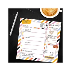 TF Publishing Super Stripe Memo Desk Pad, 7.75