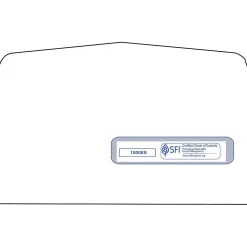 TFP Self Seal Security Tinted Window Envelope 4 1/2" x 9 1/2", White, 500/Box (1500ES)* Security Tinted