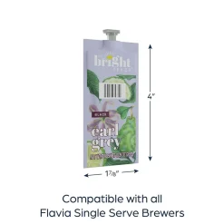Keurig K-Cups<Bright Tea THE CO. Earl Grey Tea FLAVIA Freshpacks, 100/Carton (B506)
