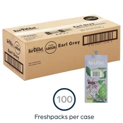 Keurig K-Cups<Bright Tea THE CO. Earl Grey Tea FLAVIA Freshpacks, 100/Carton (B506)