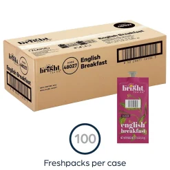 Keurig K-Cups<Bright Tea The Co. English Breakfast Black Tea, Flavia Freshpack, 100/Carton (MDRB507)