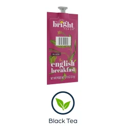 Keurig K-Cups<Bright Tea The Co. English Breakfast Black Tea, Flavia Freshpack, 100/Carton (MDRB507)