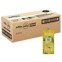 Keurig K-Cups<Bright Tea THE CO. Lemon Herbal Tea FLAVIA Freshpacks, 100/Carton (B502)