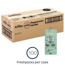 Keurig K-Cups<Bright Tea The Co. Peppermint Tea, Flavia Freshpack, 100/Carton (MDRB505)