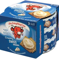 Fresh Groceries<The Laughing Cow Creamy Creamy Swiss Cheese, 3/Pack (902-00065)