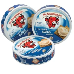 Fresh Groceries<The Laughing Cow Creamy Creamy Swiss Cheese, 3/Pack (902-00065)