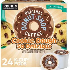Keurig K-Cups<The Original Donut Shop Cookie Dough So Delicious Coffee Keurig® K-Cup® Pods, Light Roast, 24/Box (5000666665)