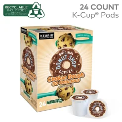 Keurig K-Cups<The Original Donut Shop Cookie Dough So Delicious Coffee Keurig® K-Cup® Pods, Light Roast, 24/Box (5000666665)