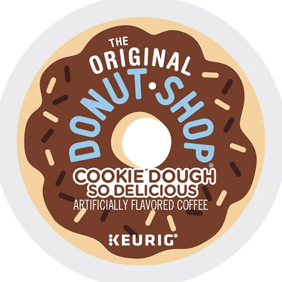 Keurig K-Cups<The Original Donut Shop Cookie Dough So Delicious Coffee Keurig® K-Cup® Pods, Light Roast, 24/Box (5000666665)