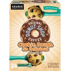 Keurig K-Cups<The Original Donut Shop Cookie Dough So Delicious Coffee Keurig® K-Cup® Pods, Light Roast, 24/Box (5000666665)