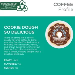 Keurig K-Cups<The Original Donut Shop Cookie Dough So Delicious Coffee Keurig® K-Cup® Pods, Light Roast, 24/Box (5000666665)