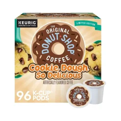Keurig K-Cups<The Original Donut Shop Cookie Dough So Delicious Coffee Keurig® K-Cup® Pods, Light Roast, 96/Carton (5000666665CT)