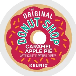 Keurig K-Cups<The Original Donut Shop Caramel Apple Pie Coffee, Keurig K-Cup Pod, Light Roast, 24/Carton (5000355500)
