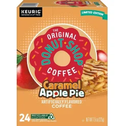 Keurig K-Cups<The Original Donut Shop Caramel Apple Pie Coffee, Keurig K-Cup Pod, Light Roast, 24/Carton (5000355500)