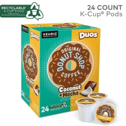 Keurig K-Cups<The Original Donut Shop Coconut Mocha Coffee, Medium Roast, 0.34 oz. Keurig® K-Cup® Pods, 24/Box (6248)
