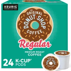 Keurig K-Cups<The Original Donut Shop Coffee Keurig® K-Cup® Pods, Medium Roast, 24/Box (60052-101)