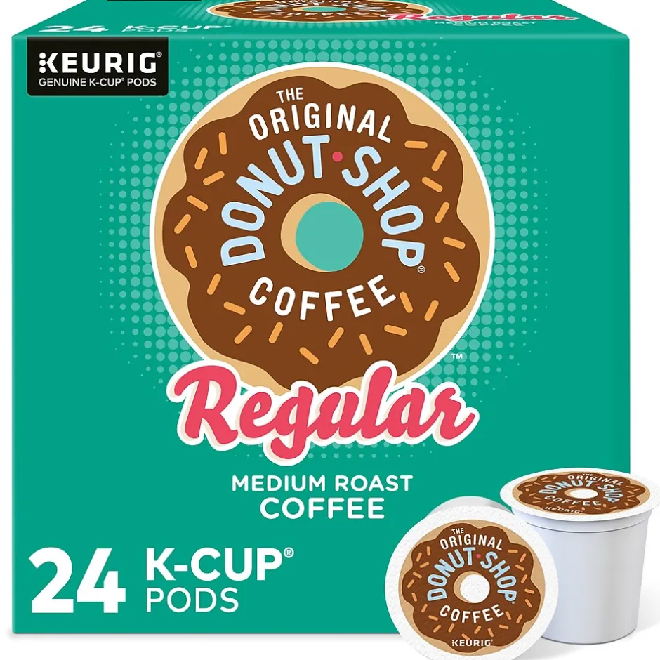 Keurig K-Cups<The Original Donut Shop Coffee Keurig® K-Cup® Pods, Medium Roast, 24/Box (60052-101)