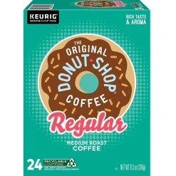Keurig K-Cups<The Original Donut Shop Coffee Keurig® K-Cup® Pods, Medium Roast, 24/Box (60052-101)