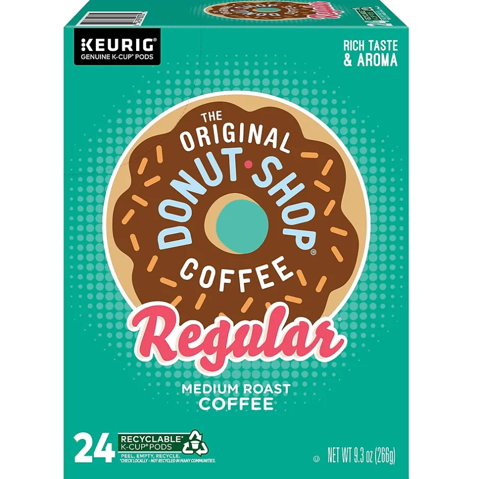 Keurig K-Cups<The Original Donut Shop Coffee Keurig® K-Cup® Pods, Medium Roast, 24/Box (60052-101)