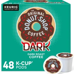 Keurig K-Cups<The Original Donut Shop DARK Coffee Keurig® K-Cup® Pods, Dark Roast, 48/Box (5000355634)