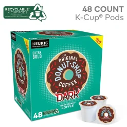 Keurig K-Cups<The Original Donut Shop DARK Coffee Keurig® K-Cup® Pods, Dark Roast, 48/Box (5000355634)