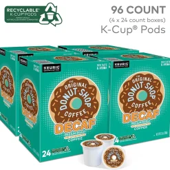 Keurig K-Cups<The Original Donut Shop Decaf Coffee, Keurig K-Cup Pod, Medium Roast, 96/Carton (60224-01CT)