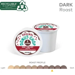 Keurig K-Cups<The Original Donut Shop One-Step Red Velvet Latte Coffee, Keurig® K-Cup® Pod, Dark Roast, 20/Box (5000362053)
