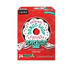 Keurig K-Cups<The Original Donut Shop Peppermint Bark Coffee Keurig® K-Cup® Pods, Light Roast, 24/Box (5000201015)
