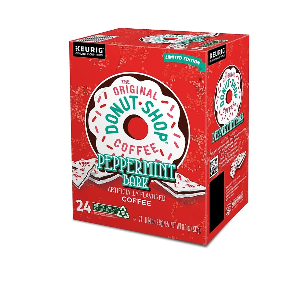 Keurig K-Cups<The Original Donut Shop Peppermint Bark Coffee Keurig® K-Cup® Pods, Light Roast, 24/Box (5000201015)