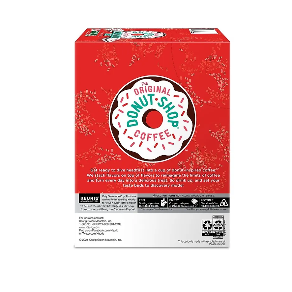 Keurig K-Cups<The Original Donut Shop Peppermint Bark Coffee Keurig® K-Cup® Pods, Light Roast, 24/Box (5000201015)