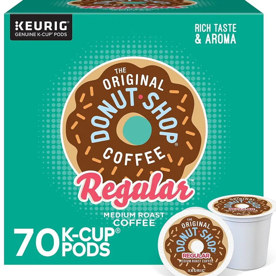 Keurig K-Cups<The Original Donut Shop Regular Coffee Keurig® K-Cup® Pods, Medium Roast, 70/Box (371114)