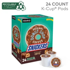Keurig K-Cups<The Original Donut Shop Snickers Coffee, Light Roast, 0.33 oz. Keurig® K-Cup® Pods, 24/Box (5000367239)