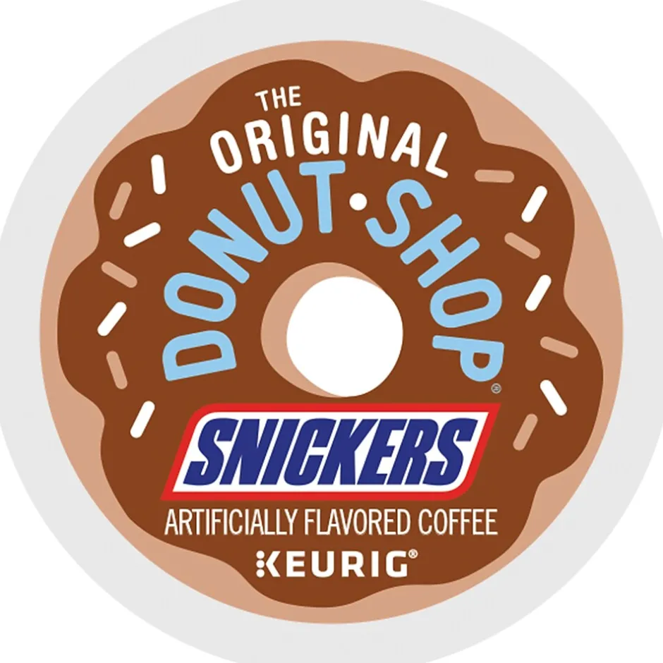 Keurig K-Cups<The Original Donut Shop Snickers Coffee Keurig® K-Cup® Pods, Light Roast, 48/Box (5000373541)