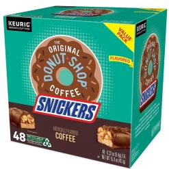 Keurig K-Cups<The Original Donut Shop Snickers Coffee Keurig® K-Cup® Pods, Light Roast, 48/Box (5000373541)
