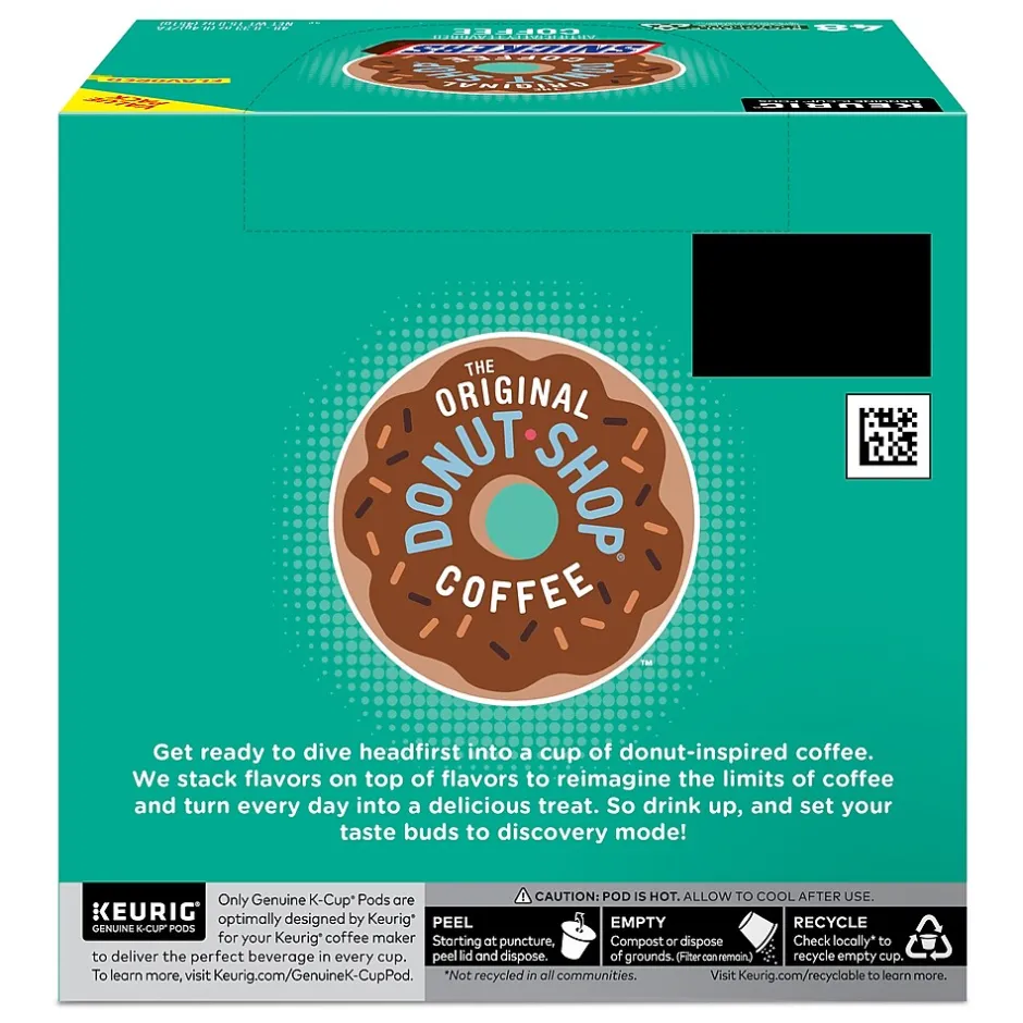 Keurig K-Cups<The Original Donut Shop Snickers Coffee Keurig® K-Cup® Pods, Light Roast, 48/Box (5000373541)