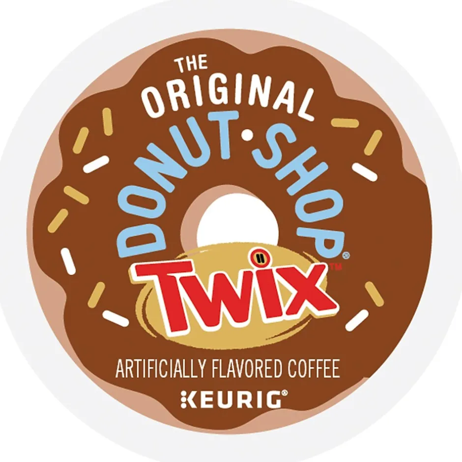 Keurig K-Cups<The Original Donut Shop Twix Coffee Keurig® K-Cup® Pods, Medium Roast, 24/Box (5000368824)