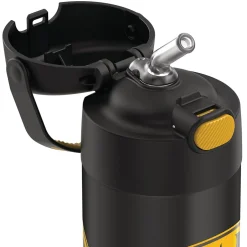 Water Bottles<Thermos FUNtainer Batman Stainless Steel Vacuum Insulated Water Bottle, 12 oz., black (THRF4100BM6)