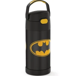 Water Bottles<Thermos FUNtainer Batman Stainless Steel Vacuum Insulated Water Bottle, 12 oz., black (THRF4100BM6)