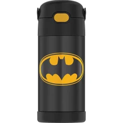 Water Bottles<Thermos FUNtainer Batman Stainless Steel Vacuum Insulated Water Bottle, 12 oz., black (THRF4100BM6)