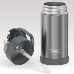 Water Bottles<Thermos FUNtainer Stainless Steel Vacuum Insulated Water Bottle, 12 oz., Gray (THRF4100CH6)