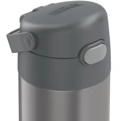 Water Bottles<Thermos FUNtainer Stainless Steel Vacuum Insulated Water Bottle, 12 oz., Gray (THRF4100CH6)